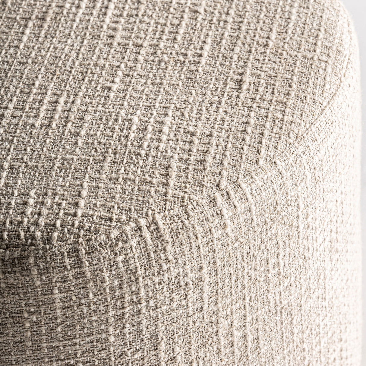Modern European furniture - Beige Cotton Ottoman - www.oroa.com | Oroa.com