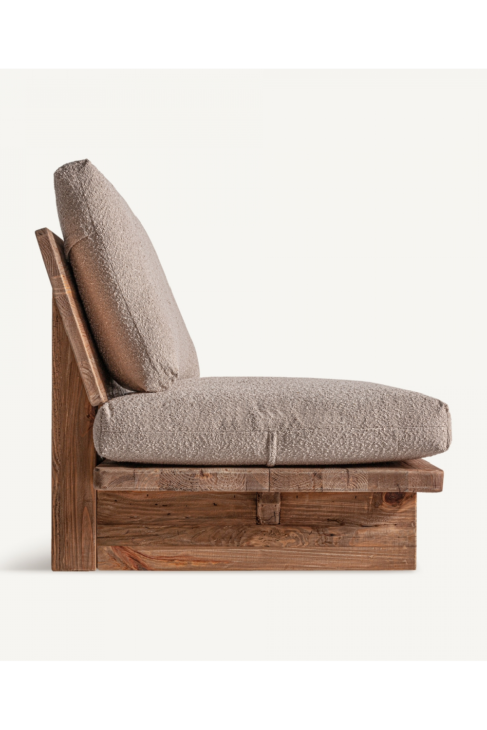 Padded Pine Lounge Chair | Vical Home Givry | Oroa.com