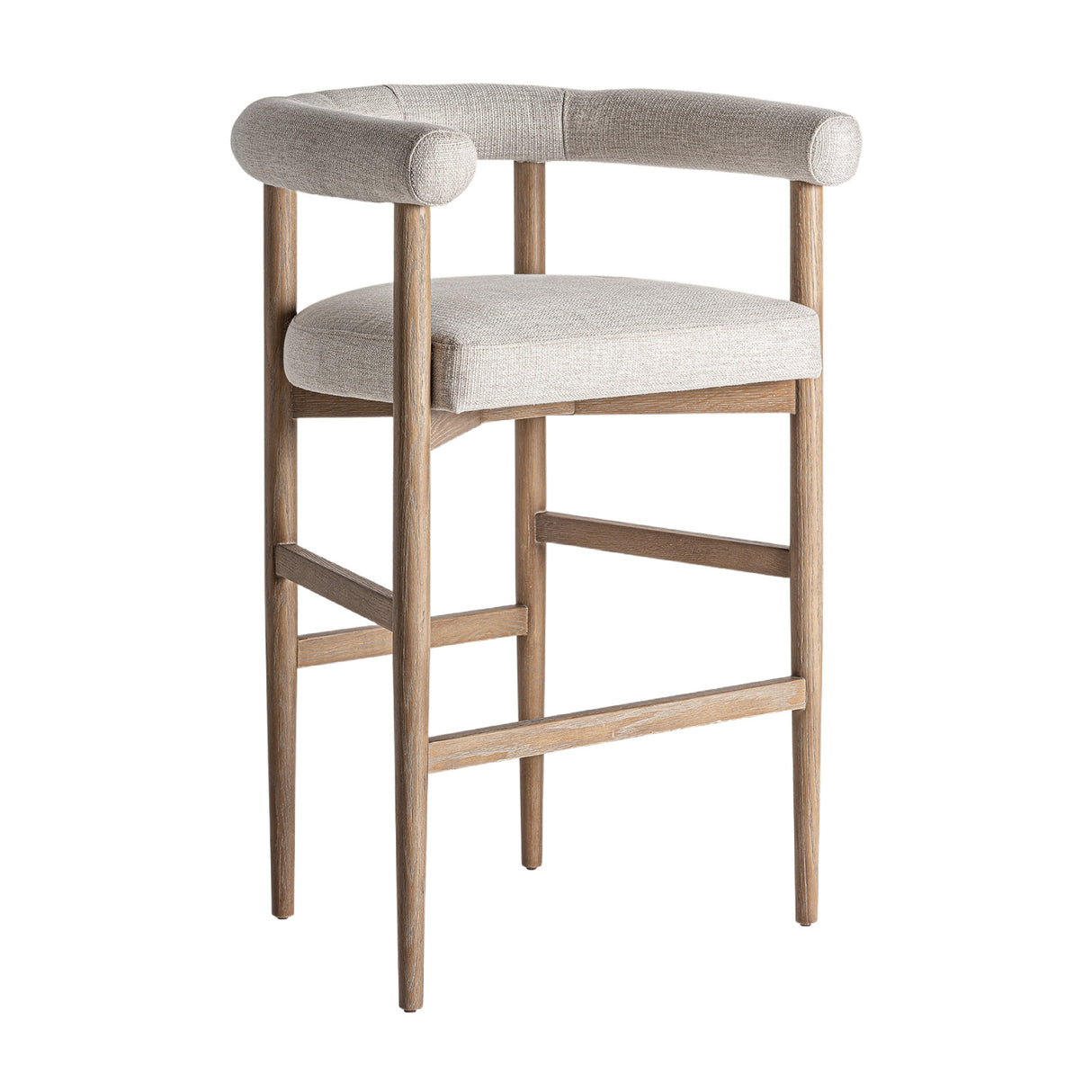 Modern European furniture - Curved Ash Wood Counter Stool - www.oroa.com | Oroa.com