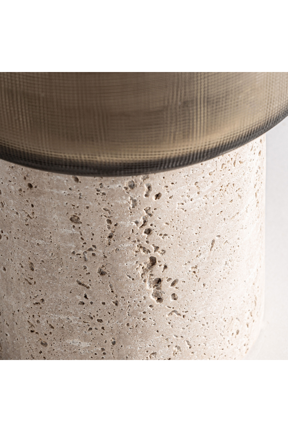 Cream Marble Glass Candle Holder | Vical Home Jasha | Oroa.com