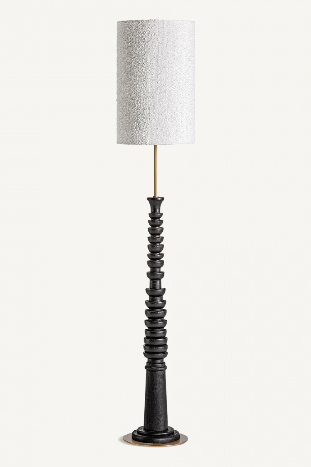 White Bouclé Floor Lamp | Vical Home | Oroa.com