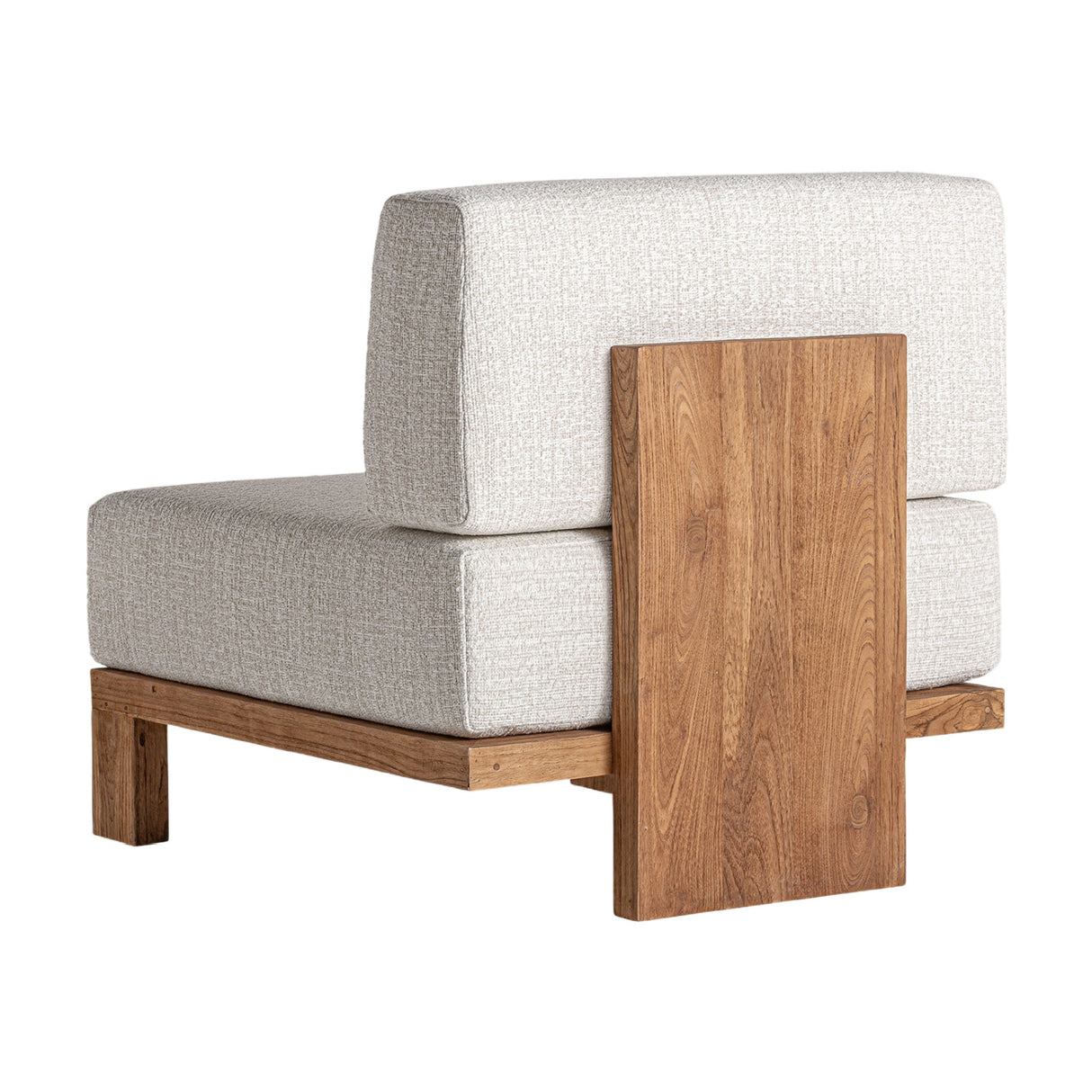 Modern furniture - Teak Framed Gray Sofa - www.oroa.com | Oroa.com