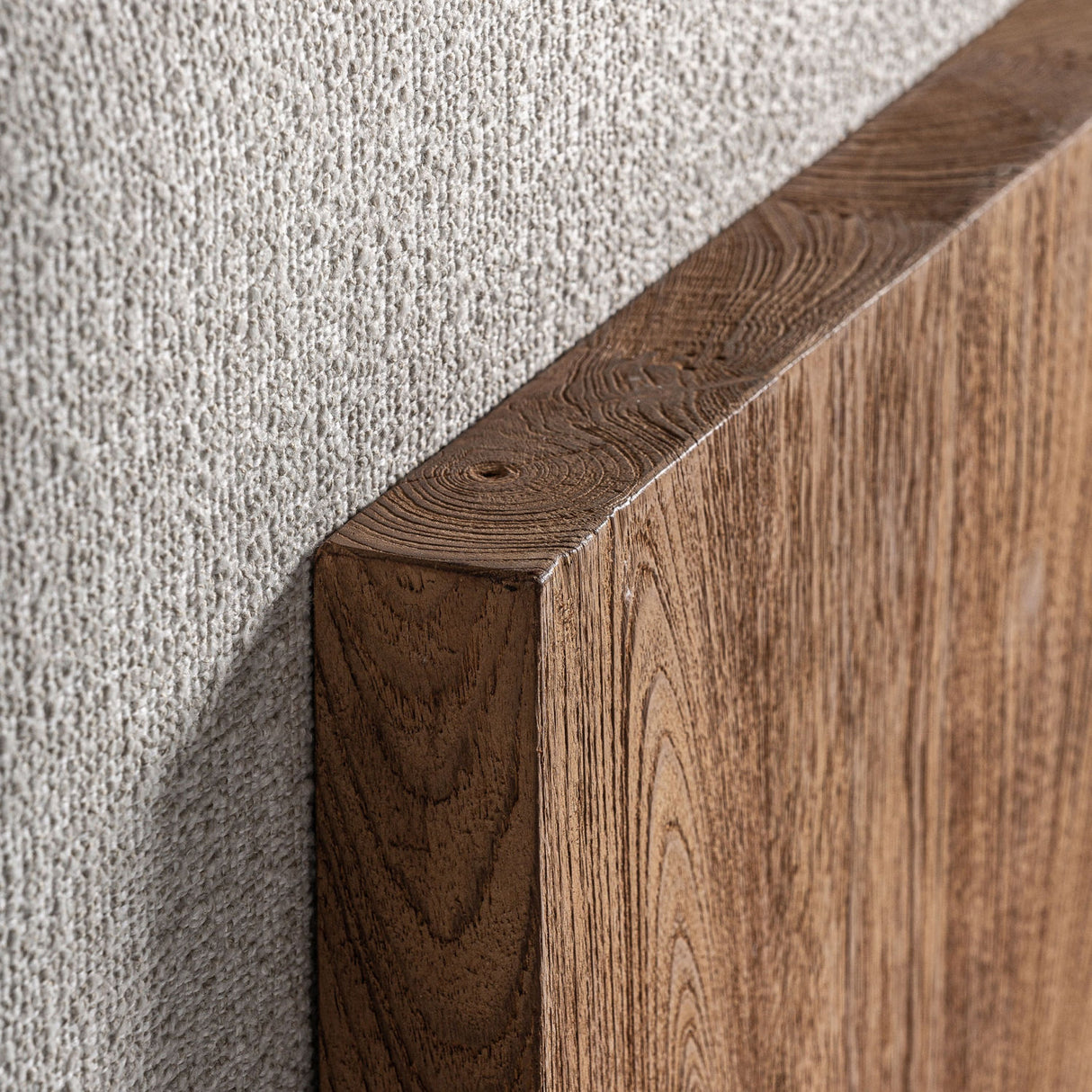 Modern furniture - Teak Framed Gray Sofa - www.oroa.com | Oroa.com