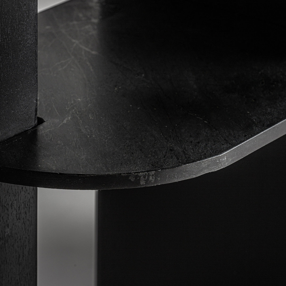 Modern European furniture - Black Mango Wood Shelf M - www.oroa.com | Oroa.com