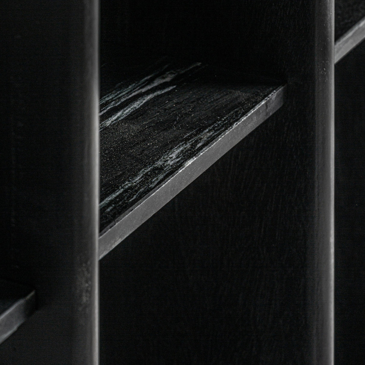Modern European furniture - Black Mango Wood Shelf M - www.oroa.com | Oroa.com