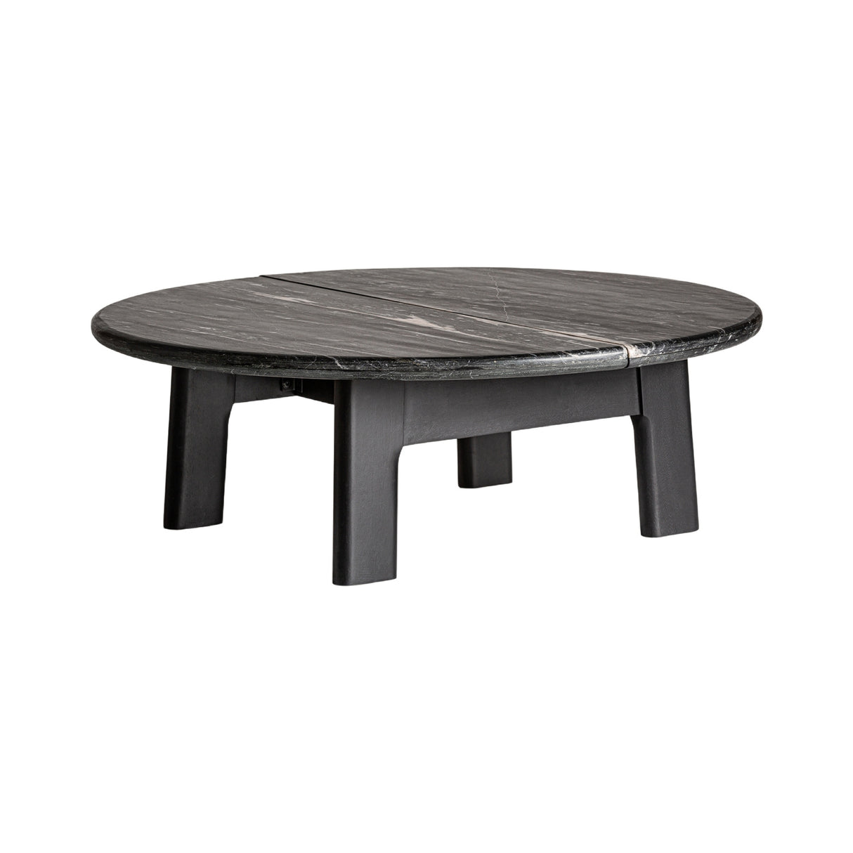 Modern European furniture - Black Oak Round Coffee Table - www.oroa.com | Oroa.com