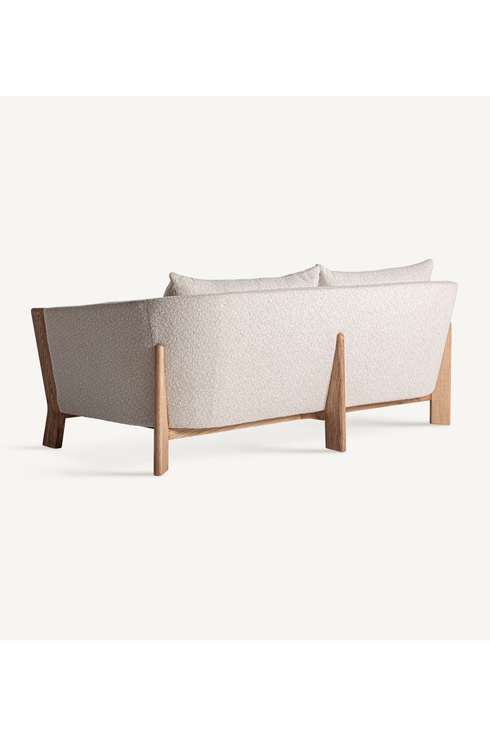 Barrel Oak Wood Sofa | Oroa.com