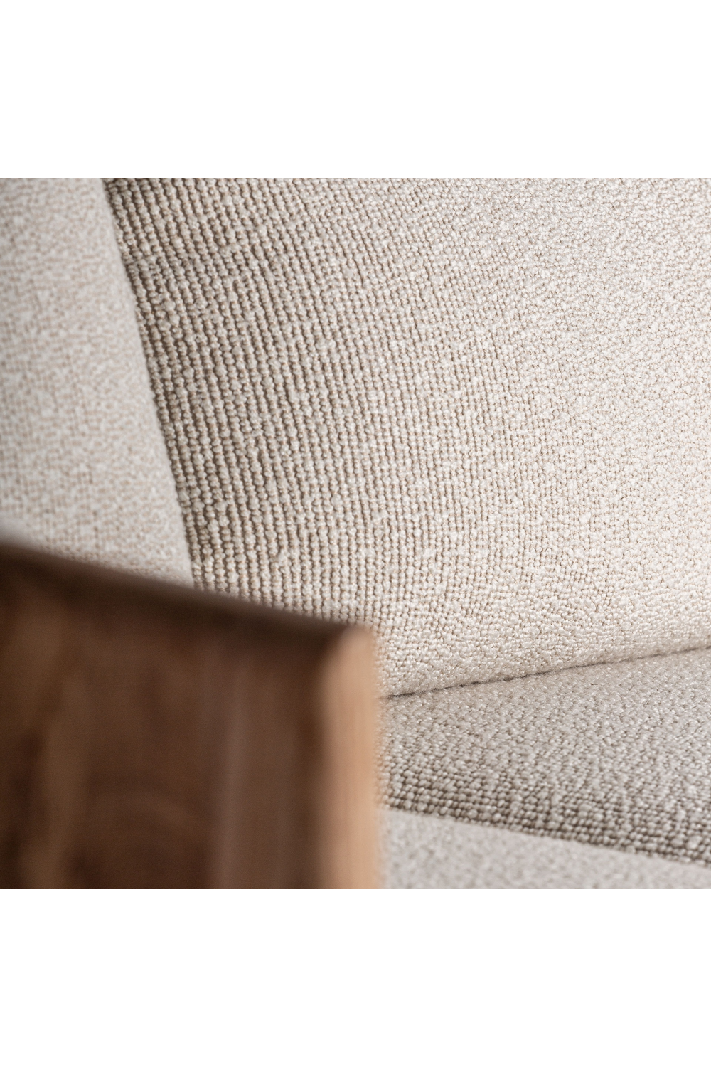 Barrel Oak Wood Sofa | Oroa.com