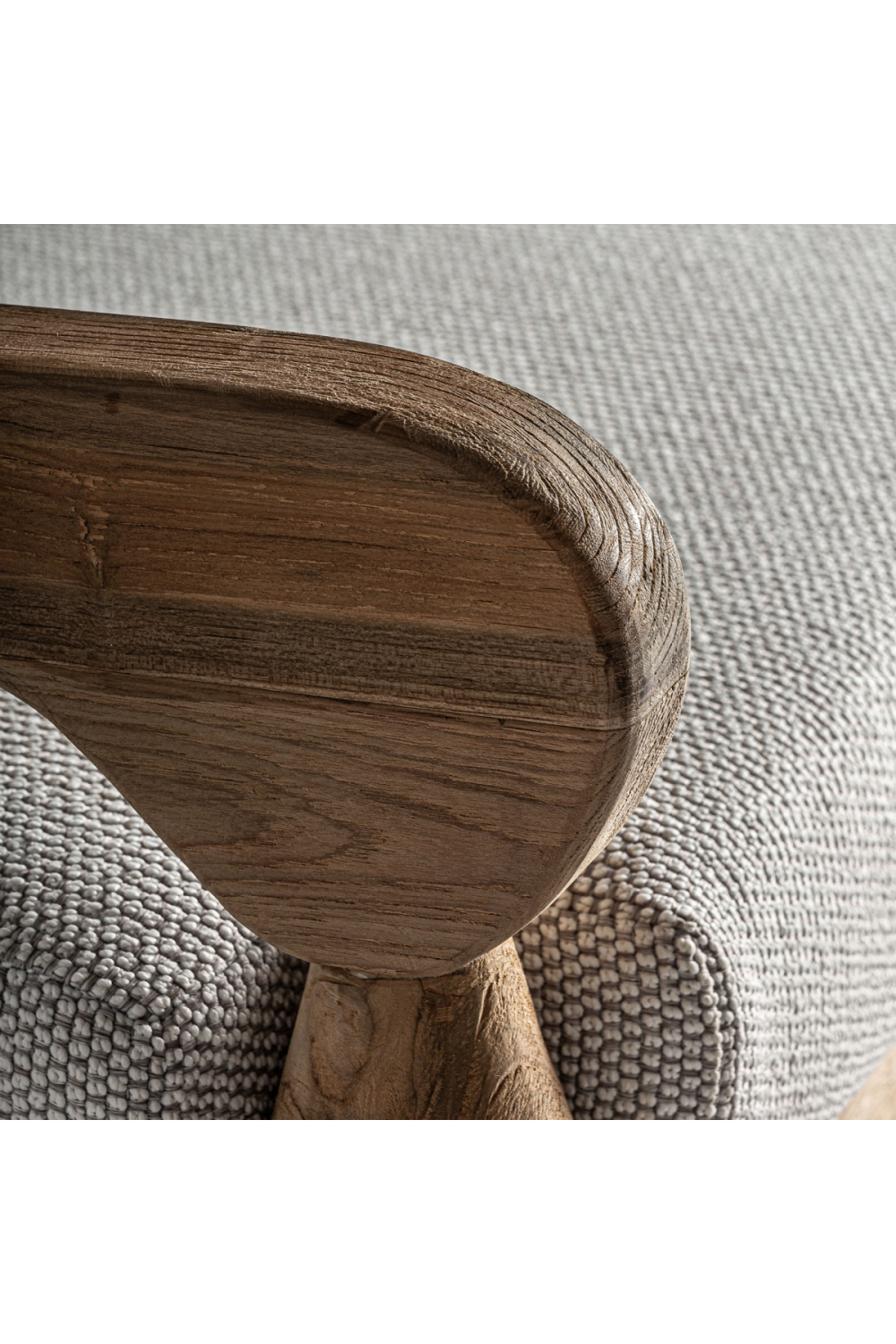 Wooden Framed Padded Outdoor Lounge Chair | Vical Home Jodphur | Oroa.com