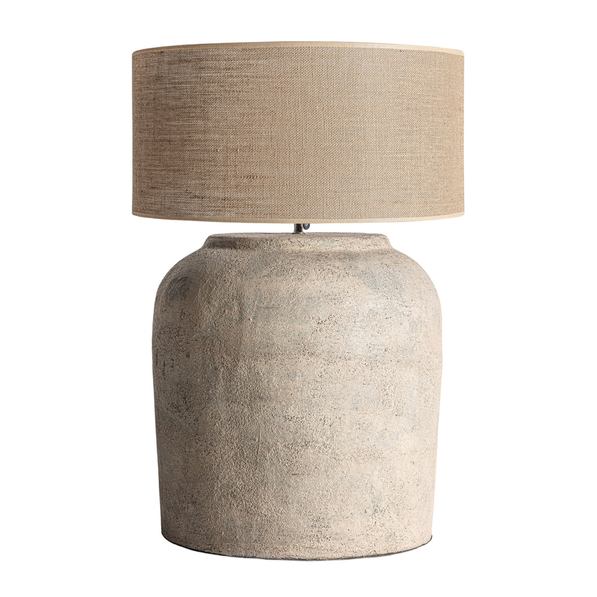 Modern European furniture - Gray Jute Table Lamp - www.oroa.com | Oroa.com