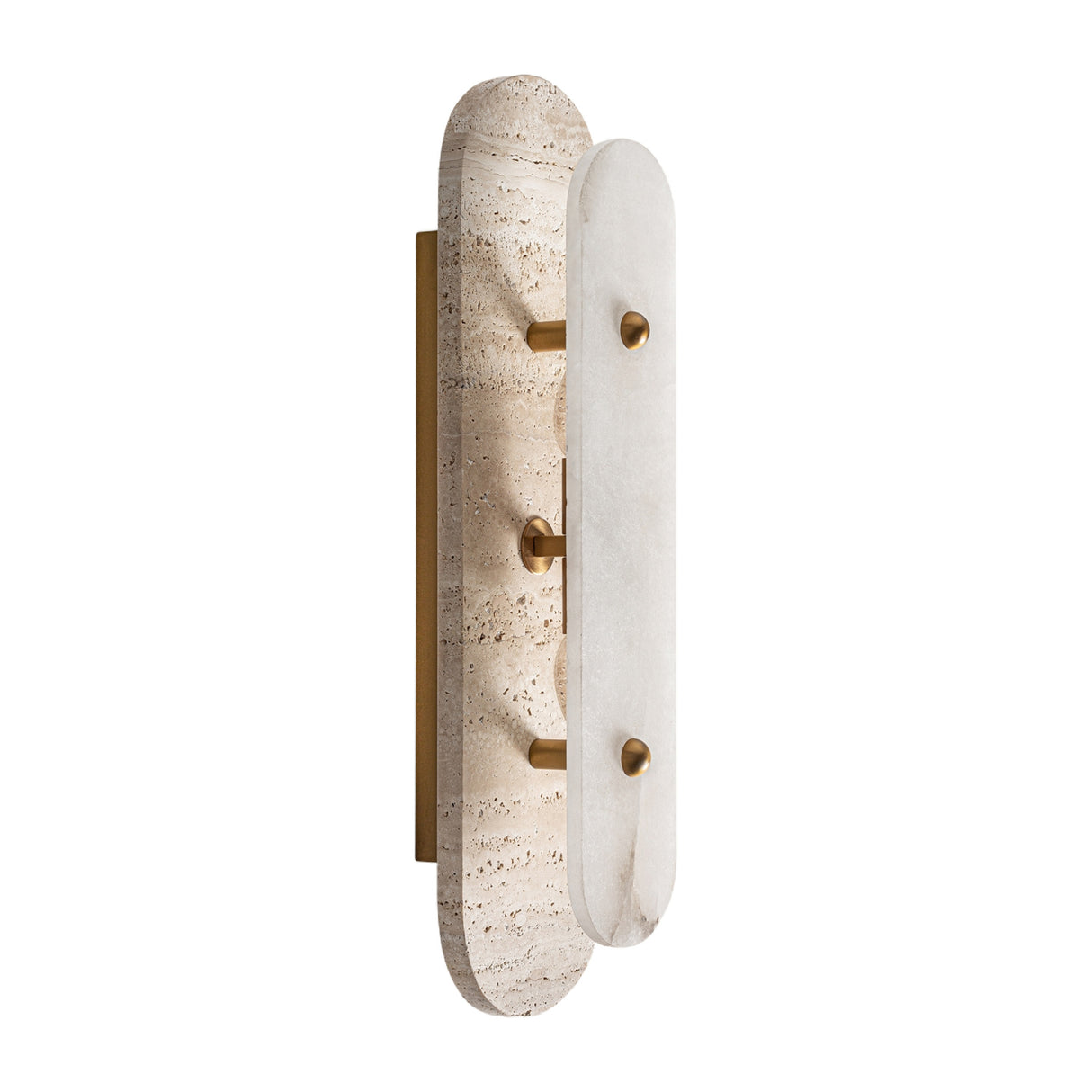 Elongated White Marble Wall Lamp | Oroa.com