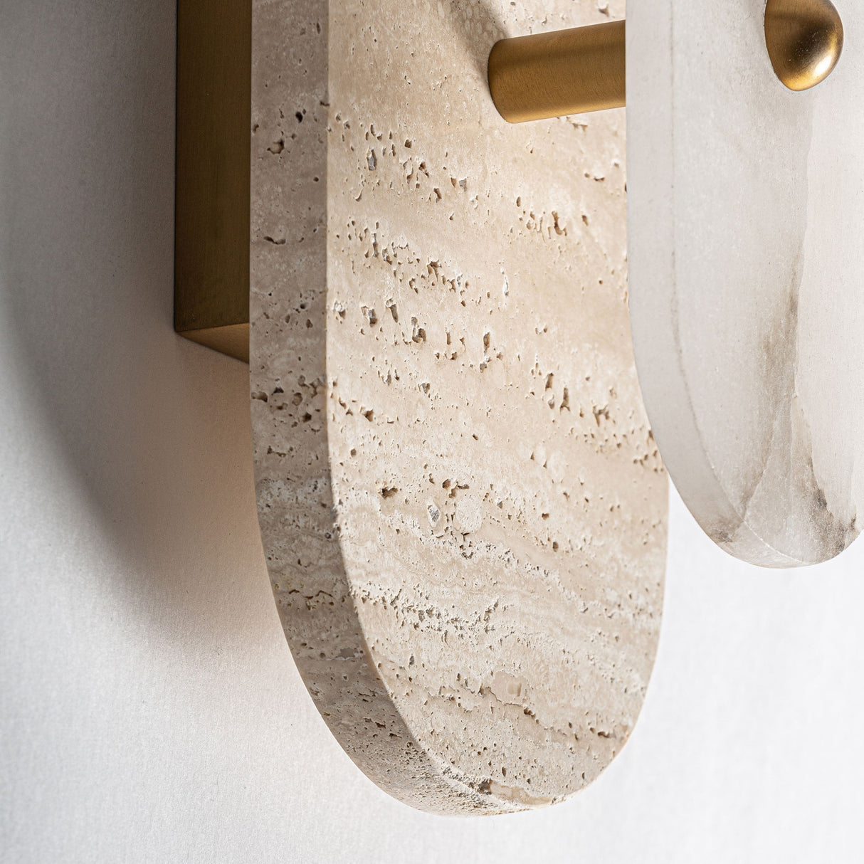 Elongated White Marble Wall Lamp | Oroa.com