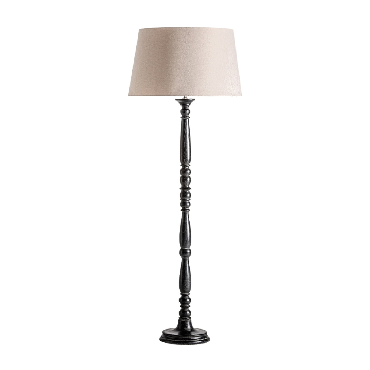 Black Mango Wood Floor Lamp | Oroa.com