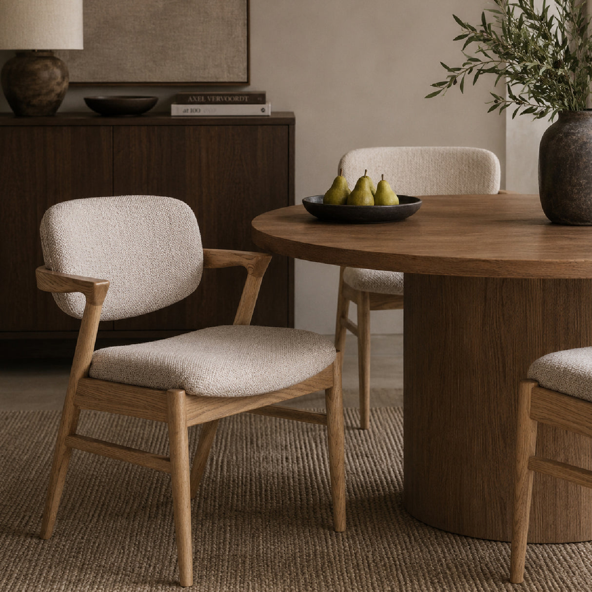 Modern European furniture - Cotton-Linen Blend Dining Chair - www.oroa.com | Oroa.com