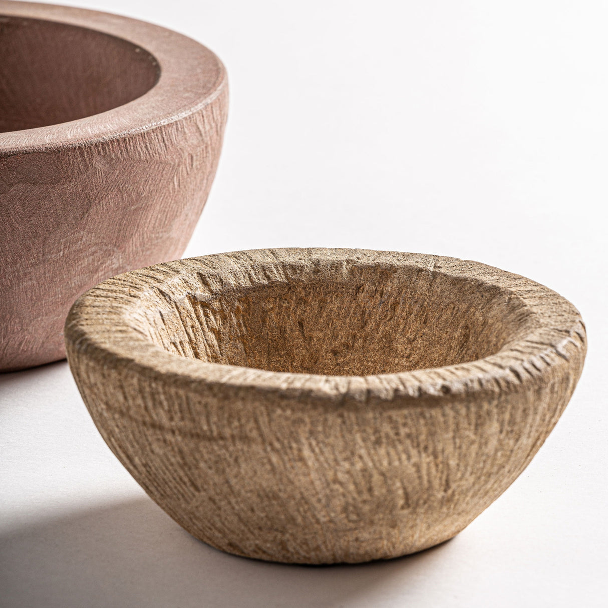 Aged Stone Bowl Set (2) | Oroa.com