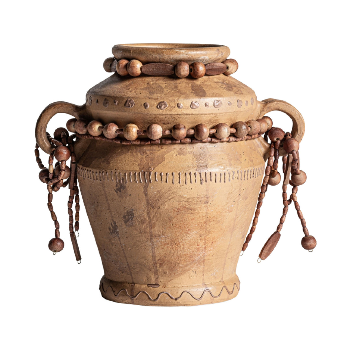 Brown Terracotta Amphora Vase | Vical Home Adib