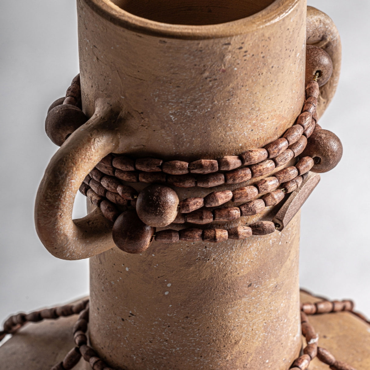 Brown Terracotta Long-Necked Vase | Vical Home Adib