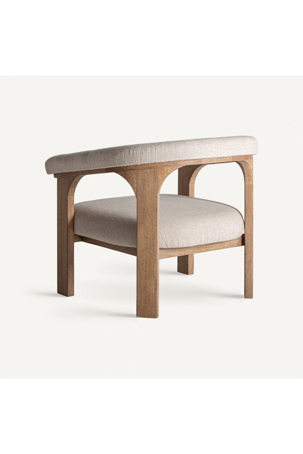 Mango Wood Curved Armchair | Vical Home Racoud | Oroa.com