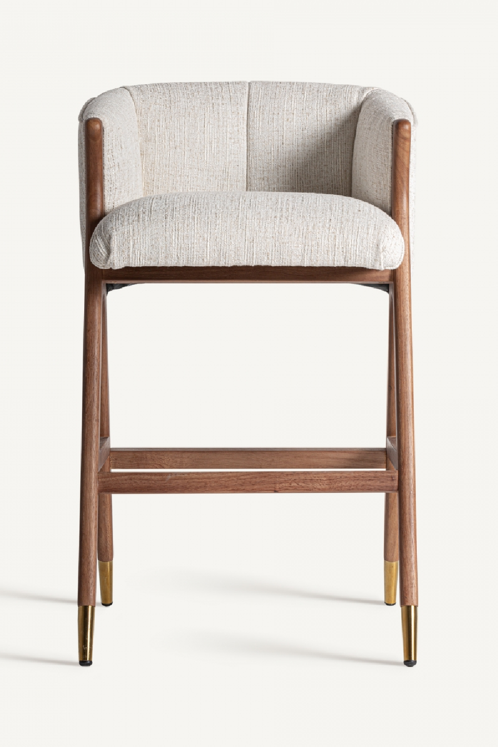 Beige Curved Bar Stool | Vical Home Douze | Oroa.com