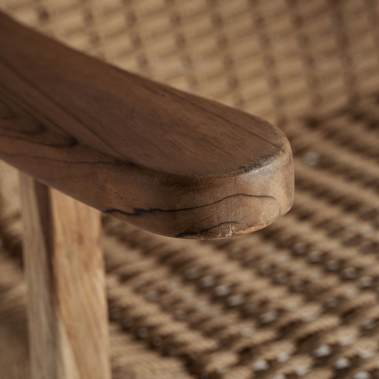 Teak Framed Fiber Lounge Chair | Vical Home Vaduz