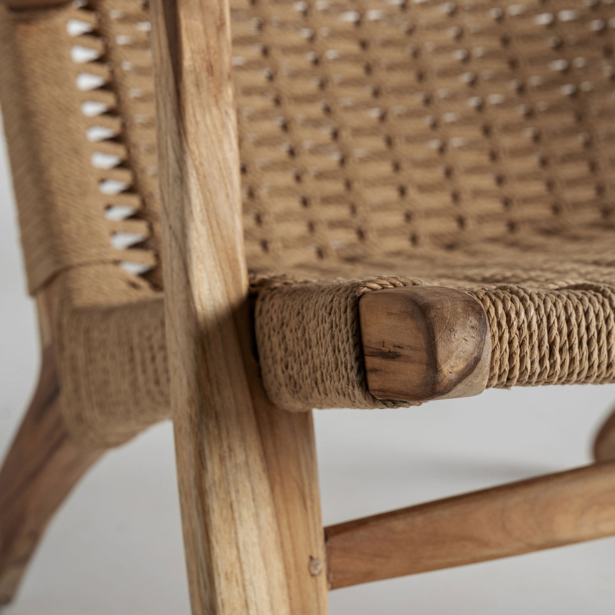 Teak Framed Fiber Lounge Chair | Vical Home Vaduz