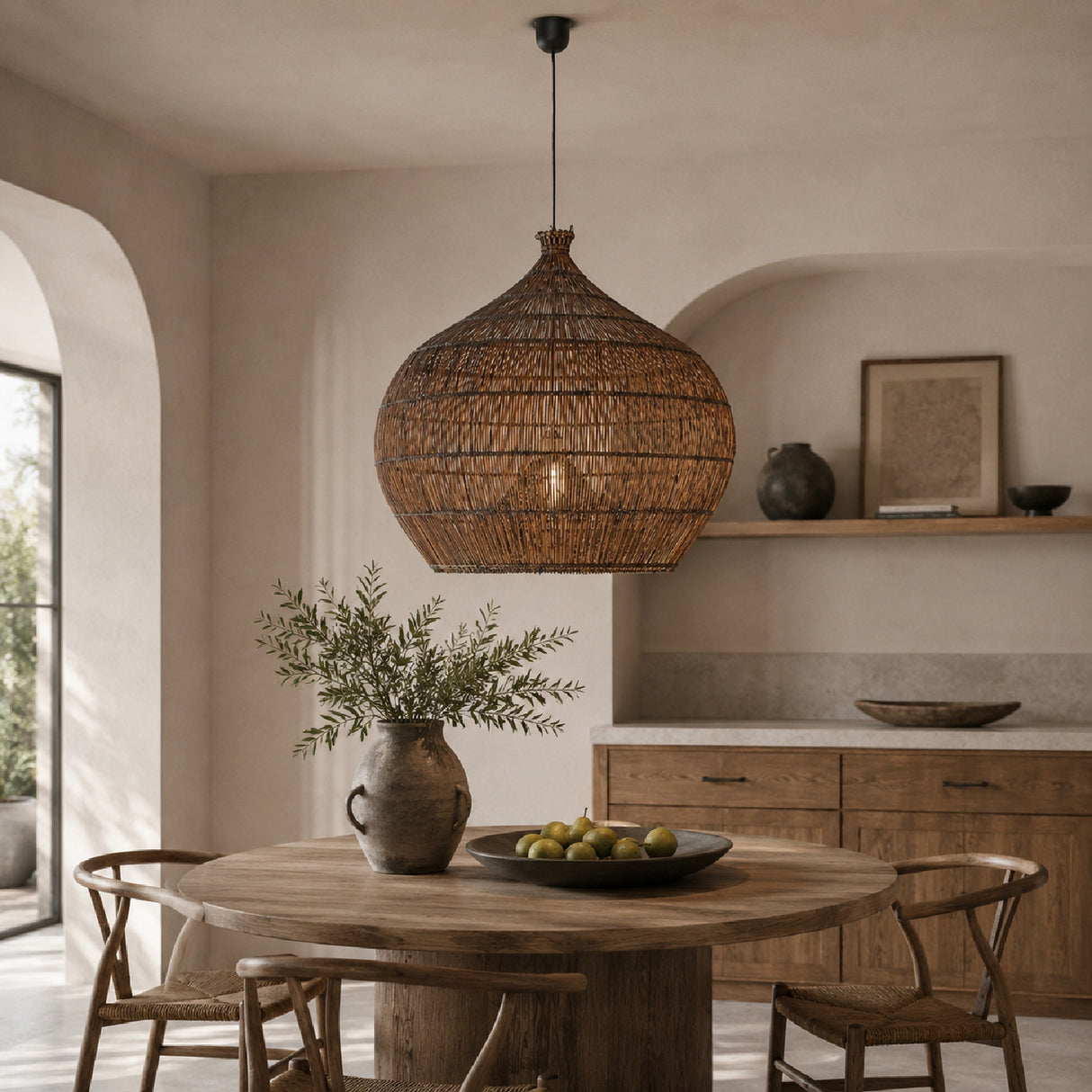 Modern European furniture - Bamboo Boho Pendant Light - www.oroa.com | Oroa.com
