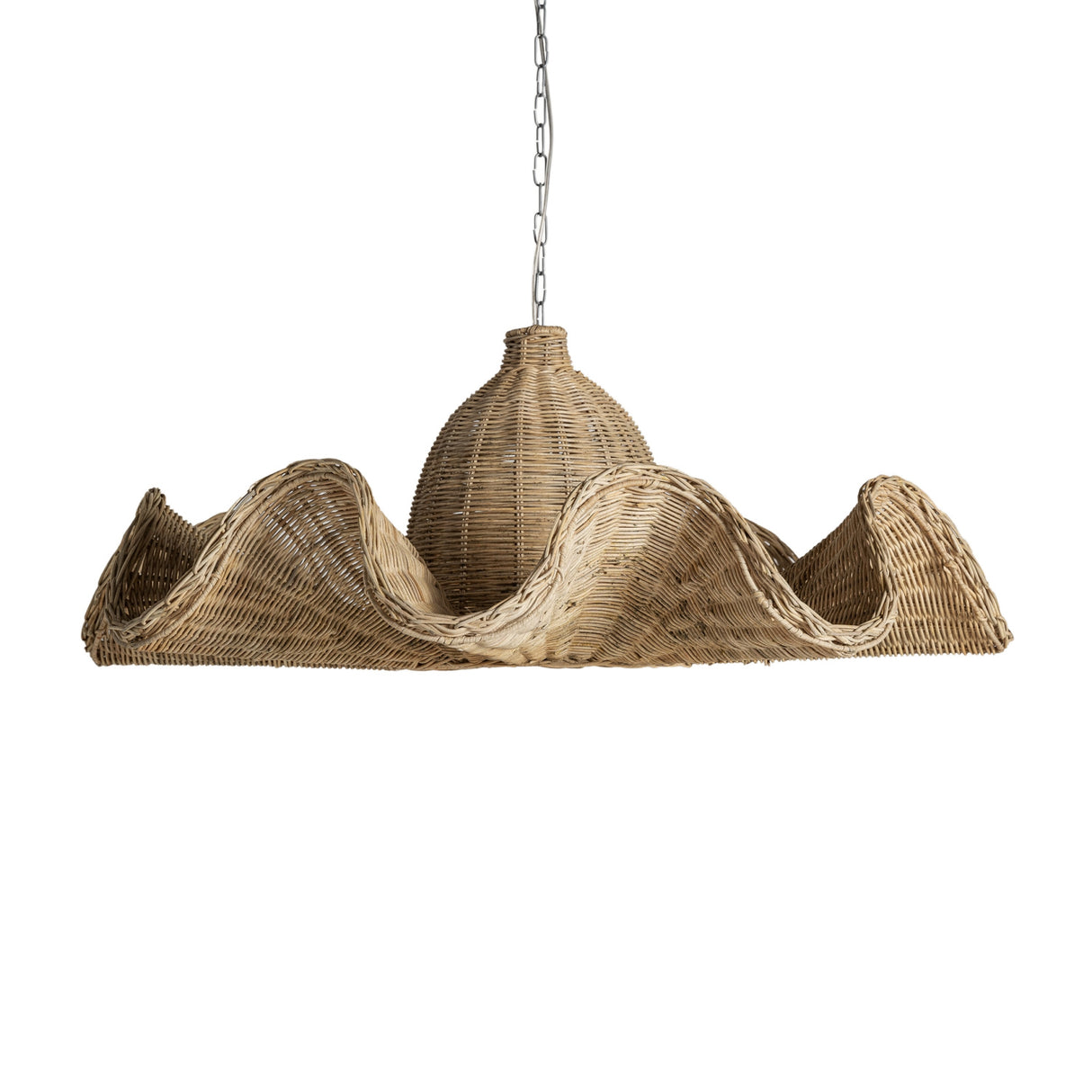 Modern European furniture - Wavy Rattan Pendant Light - www.oroa.com | Oroa.com