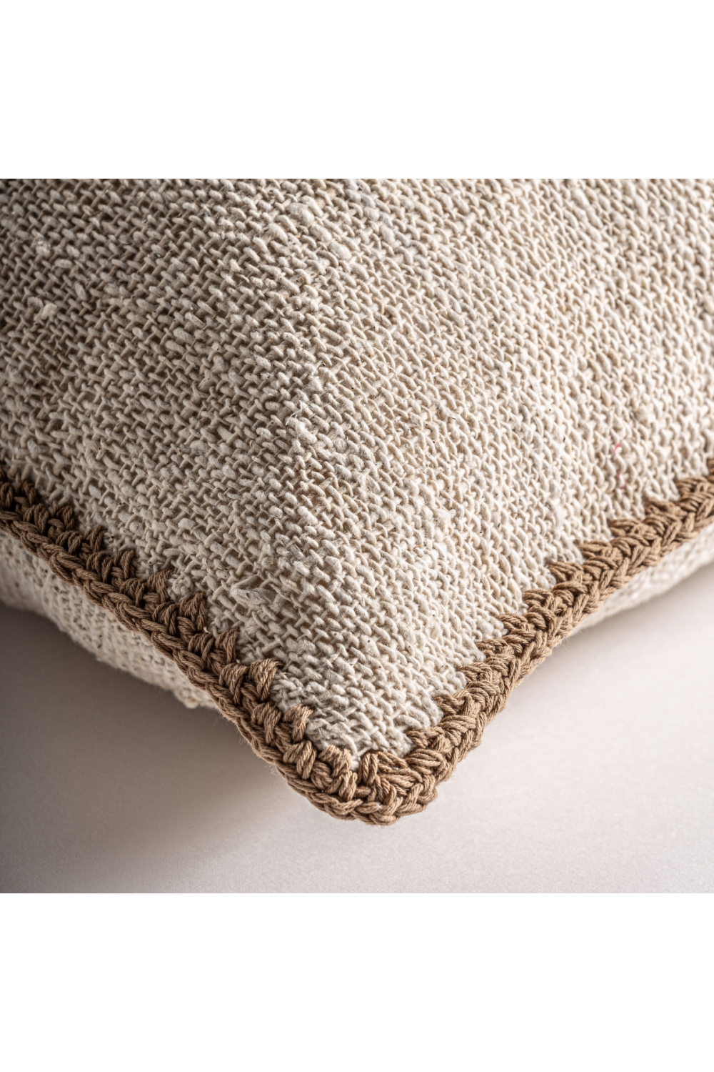Brown Woven Cotton Cushion | Vical Home Serun | Oroa.com