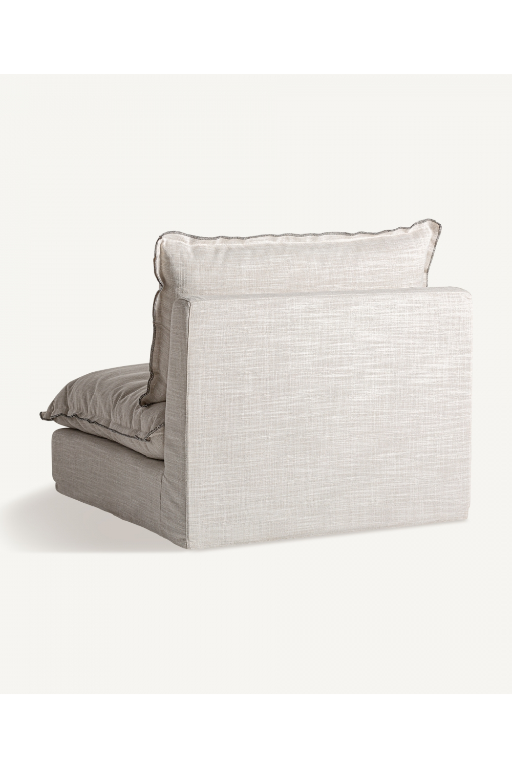 Off White Flanged Central Sofa | Vical Home Bief | Oroa.com