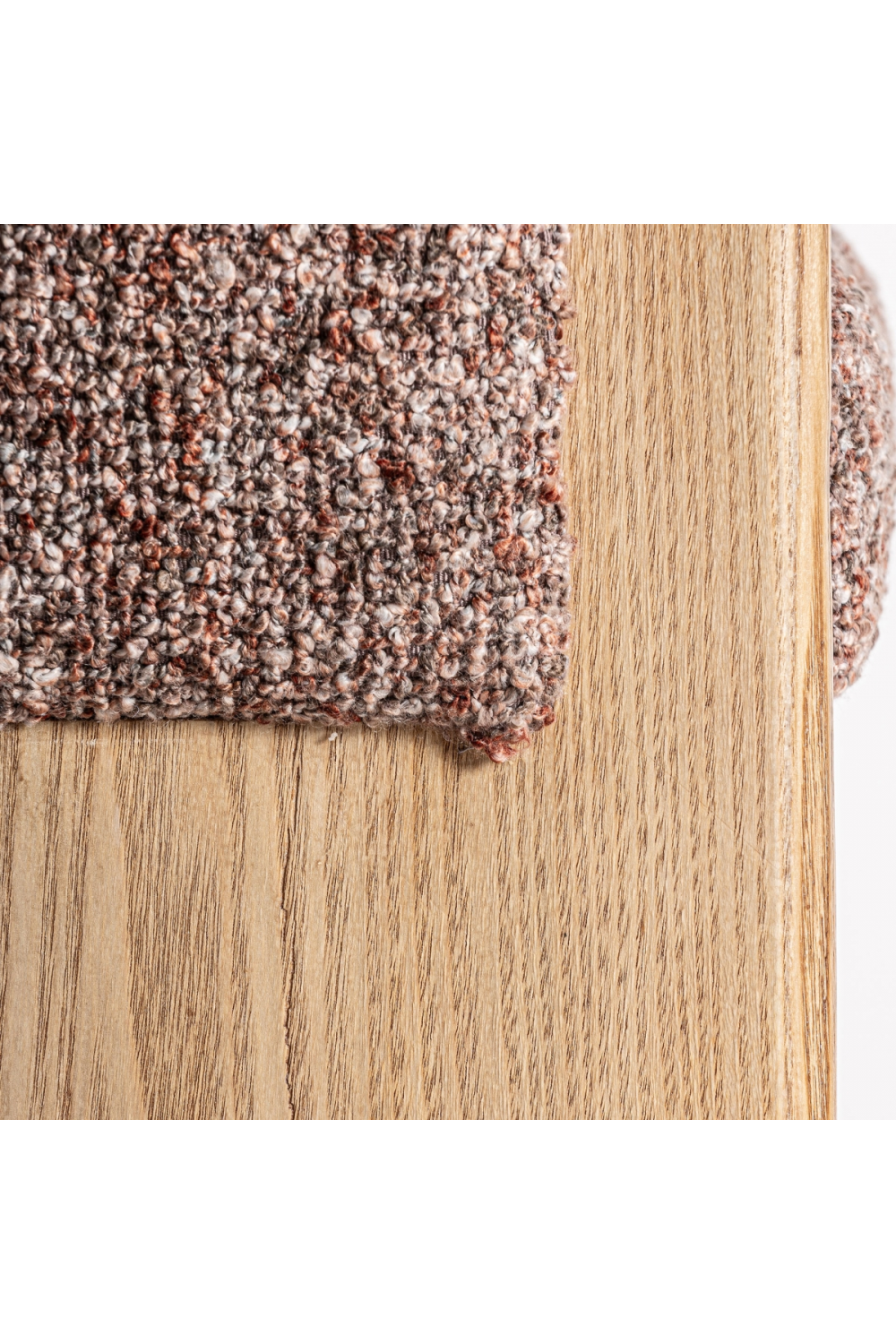 Oak Framed Curved Stool | Vical Home Sernier | Oroa.com