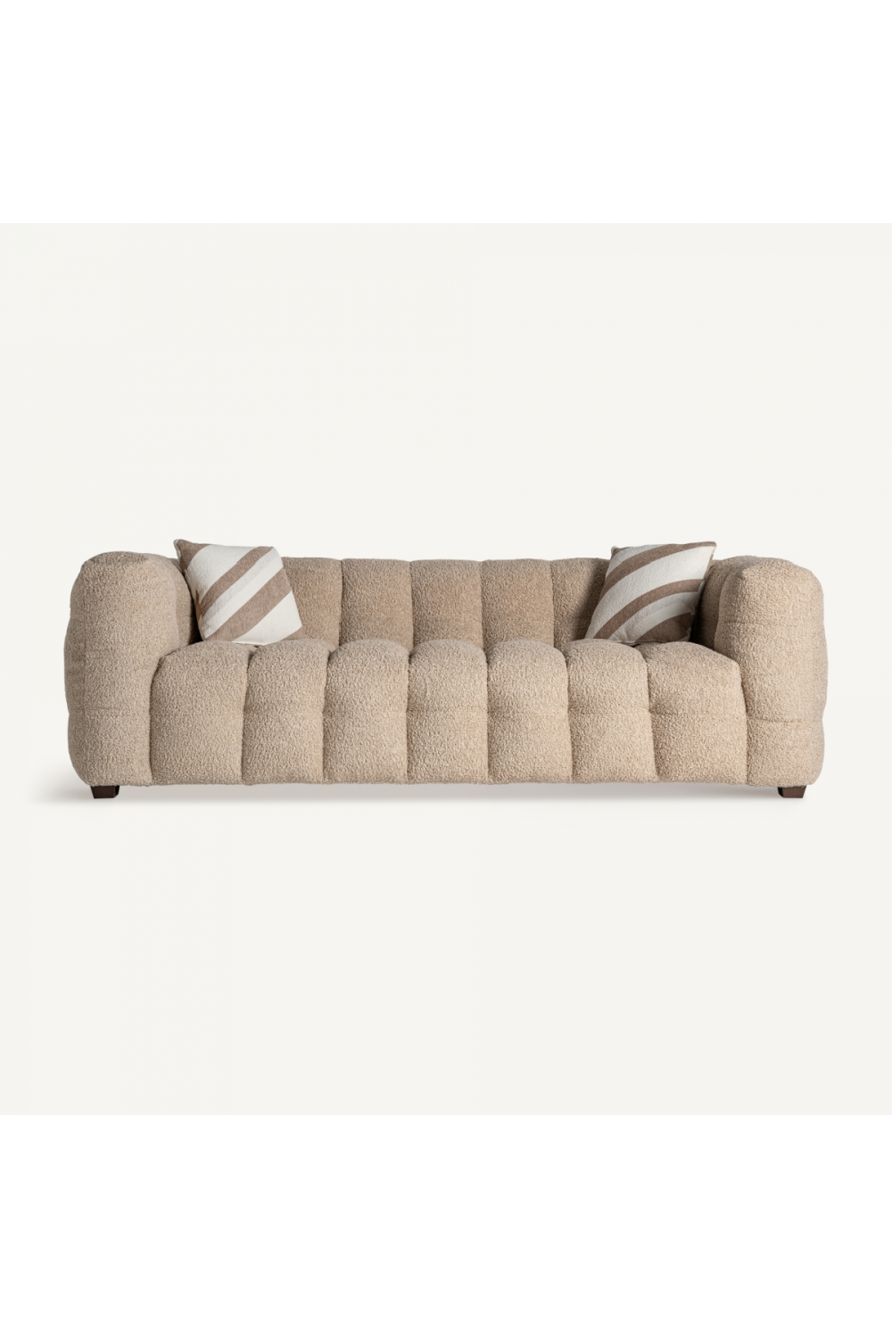 Brown Channel-Tufted Sofa | Vical Home Maurs | Oroa.com