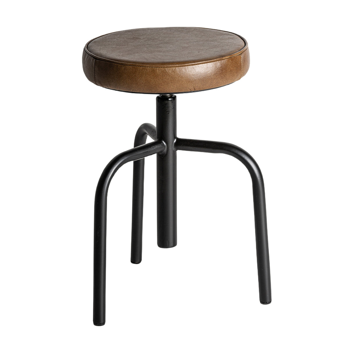 Brown Leather Seat Counter Stool | Oroa.com