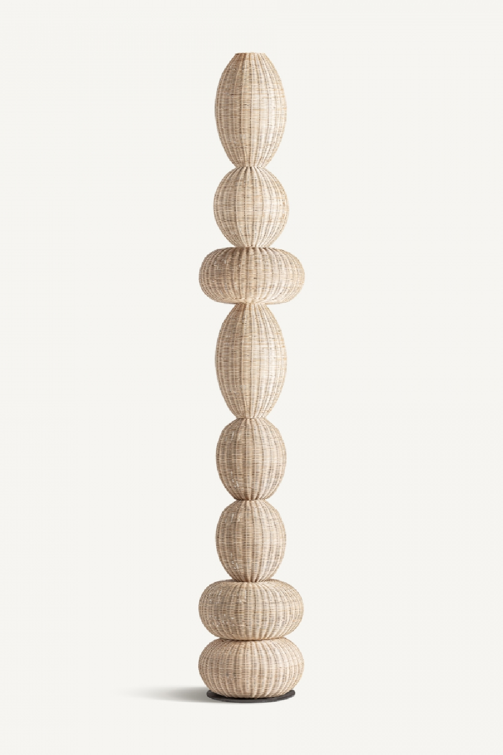 Stacked Rattan Boho Floor Lamp | Vical Home Tekax | Oroa.com