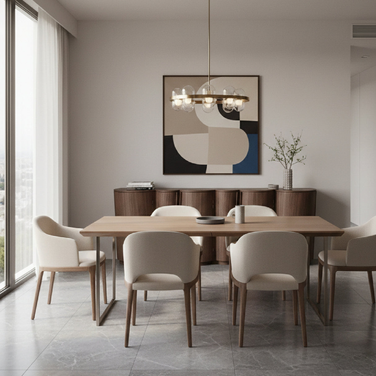 Wooden Scalloped Sideboard | Oroa.com