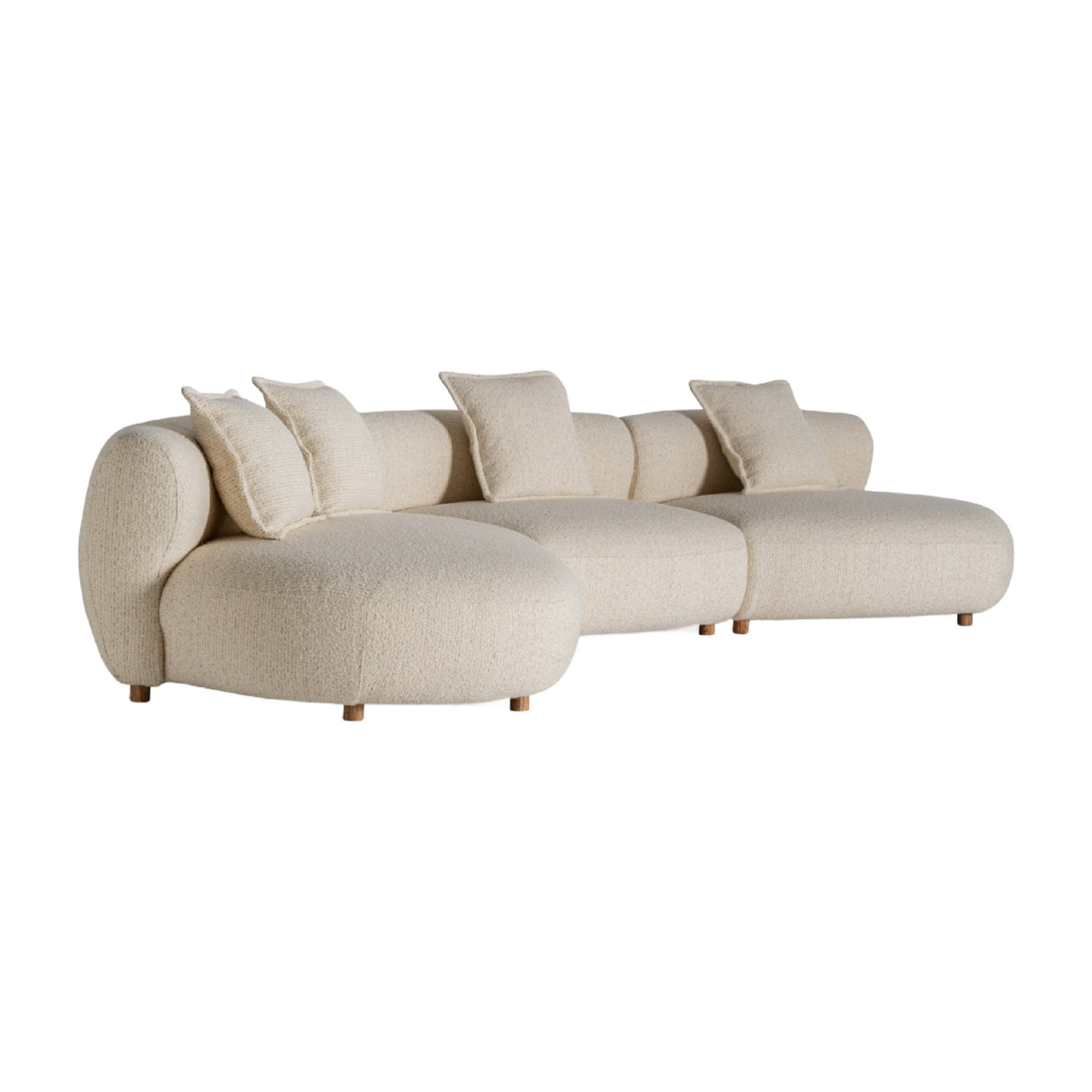 Modern European furniture - Beige Chunky Modular Sofa - www.oroa.com | Oroa.com
