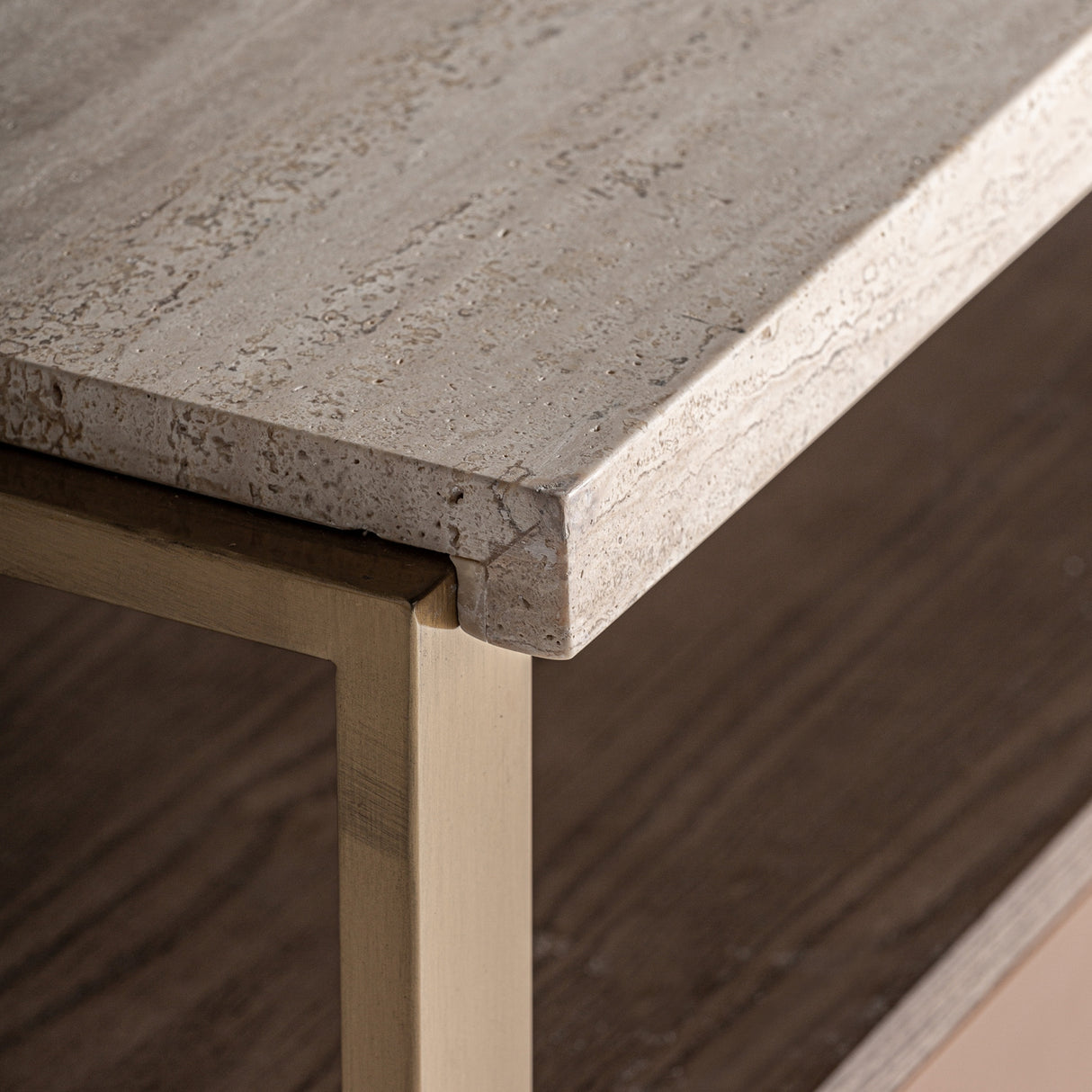 Gold 2-Drawer Bedside Table | Oroa.com