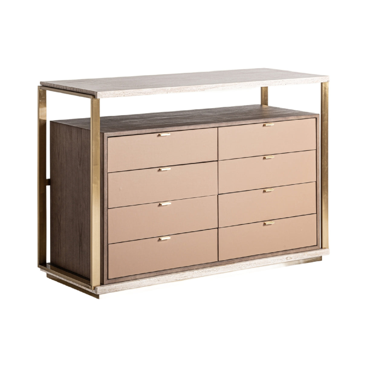 Gold 8-Drawer Chest | Oroa.com