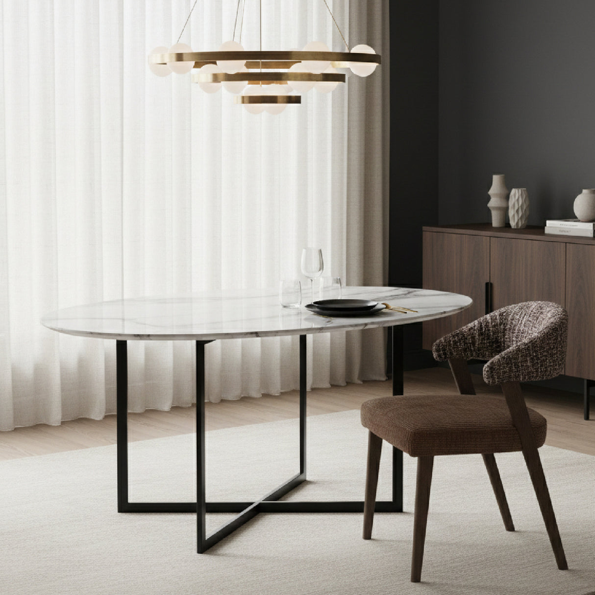 Padded Oak Dining Chair | Oroa.com