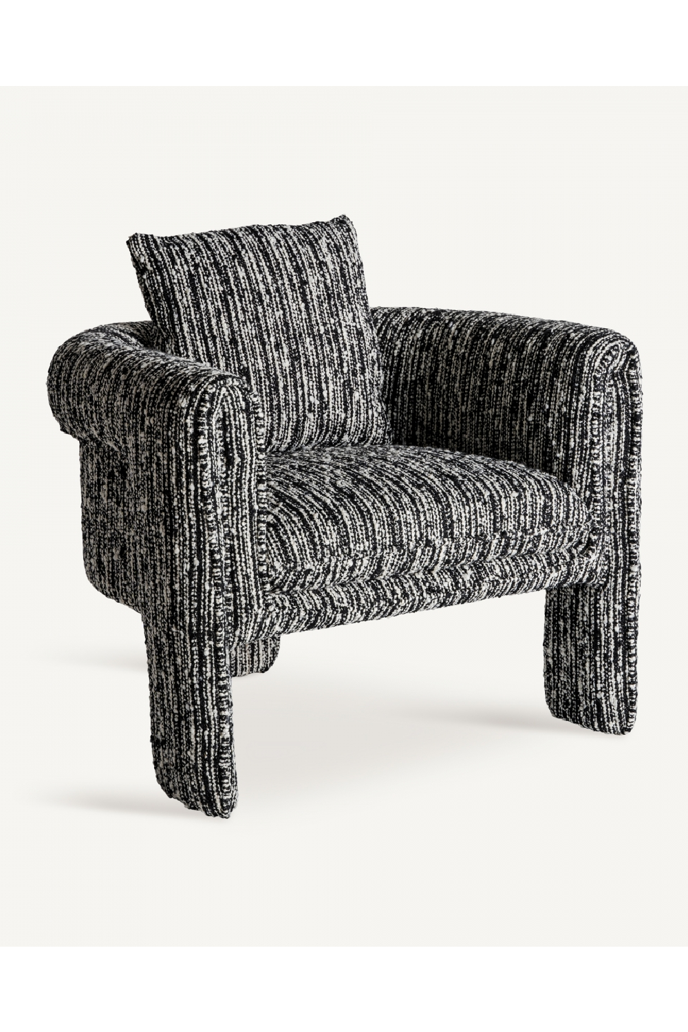 Marbled Black Accent Armchair | Vical Home Kostov | Oroa.com