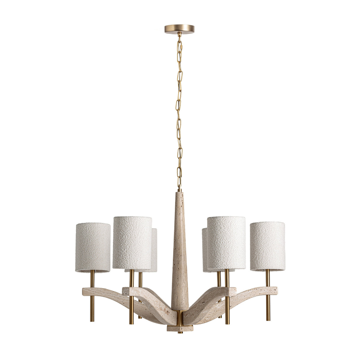 Modern European furniture - Beige Marble Chandelier - www.oroa.com | Oroa.com