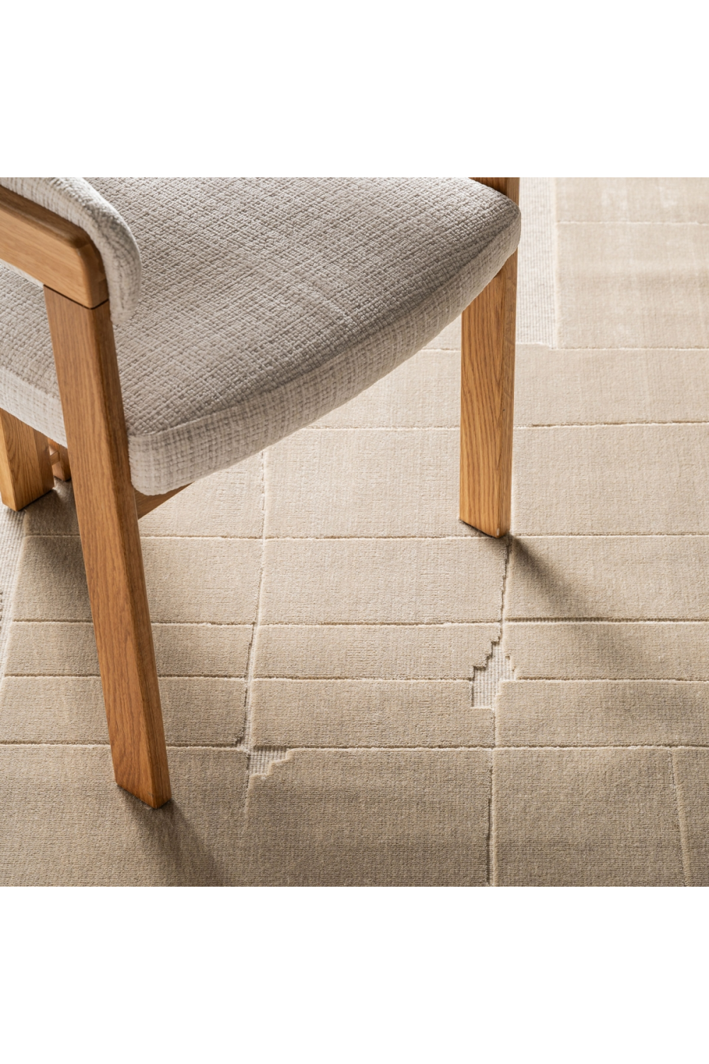 Beige Patched Area Rug 9'5" x 6'5" | Vical Home Ivana | Oroa.com