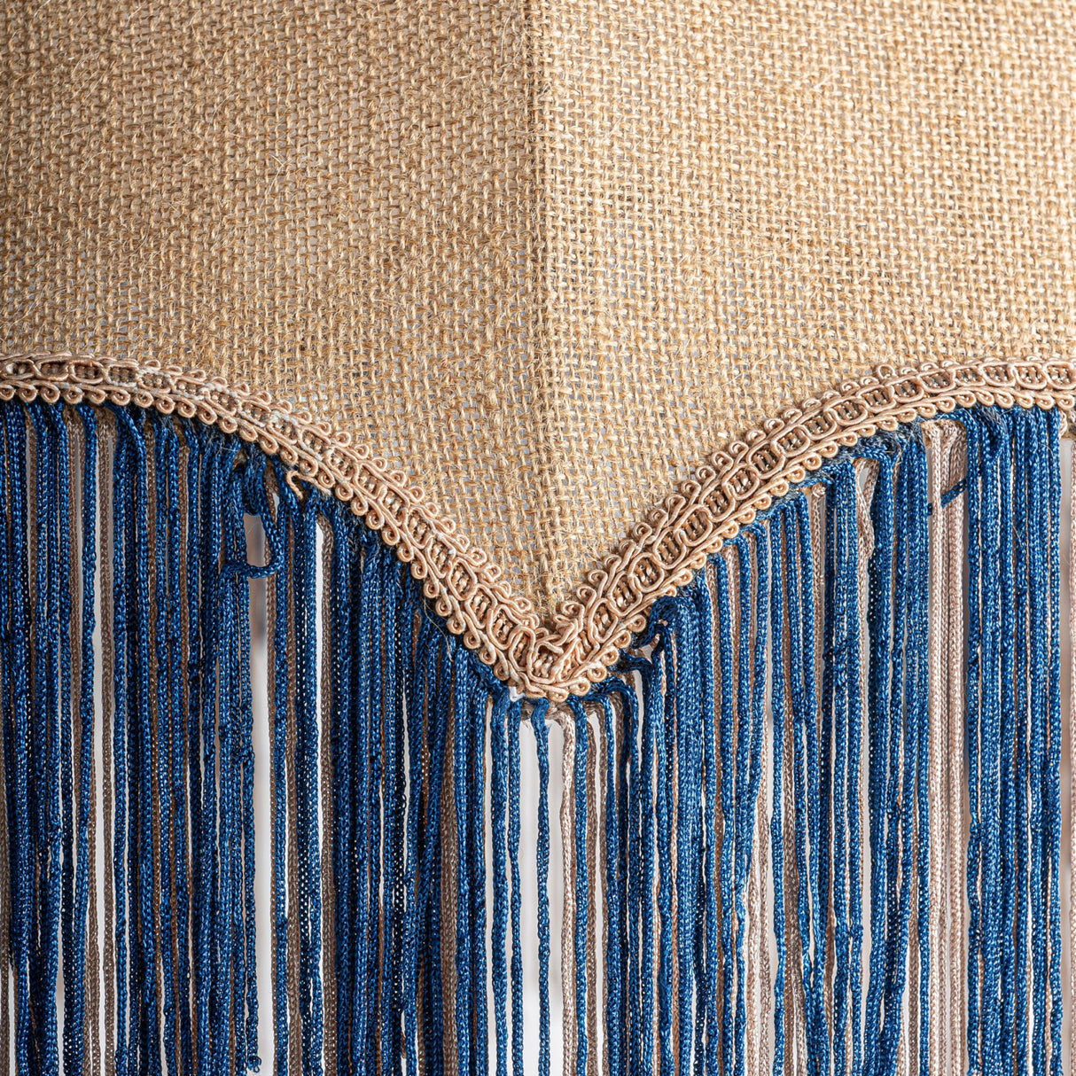 Modern European furniture - Beige Jute Fringed Pendant Lamp - www.oroa.com | Oroa.com