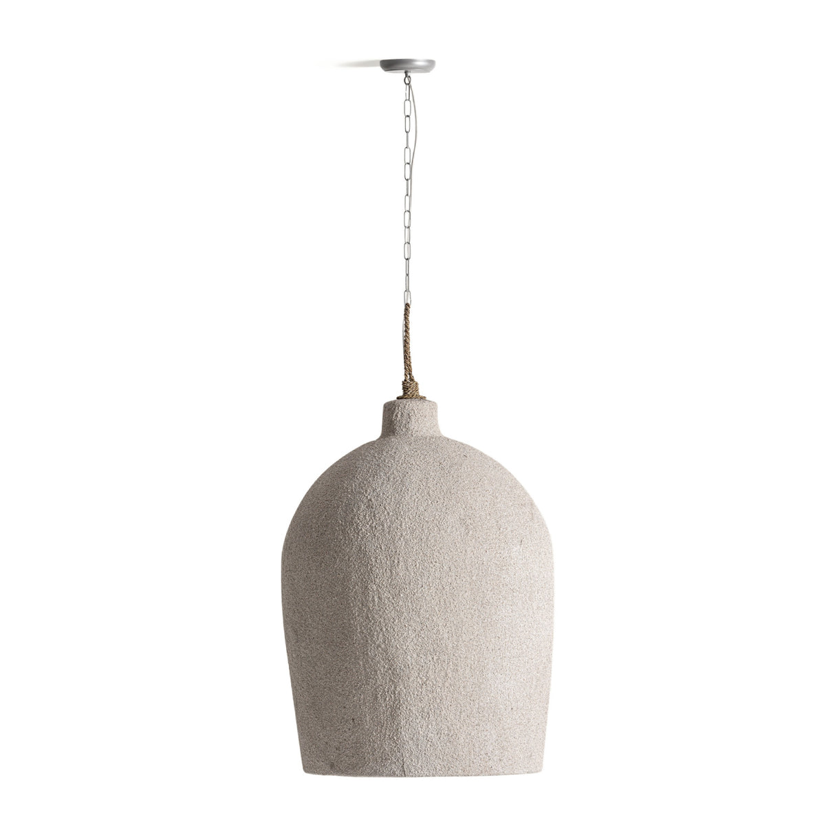 Beige Suar Wood Pendant Lamp | Oroa.com