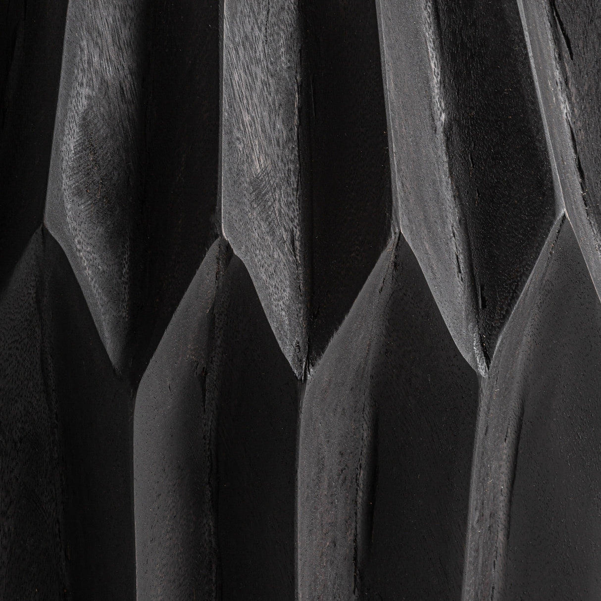 Black Wooden Faceted Side Table | Oroa.com