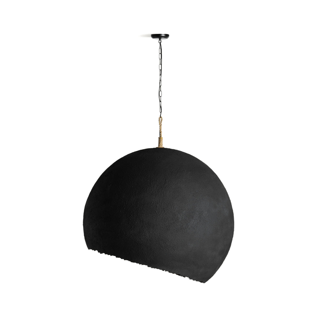 Black Rounded Pendant Lamp | Oroa.com