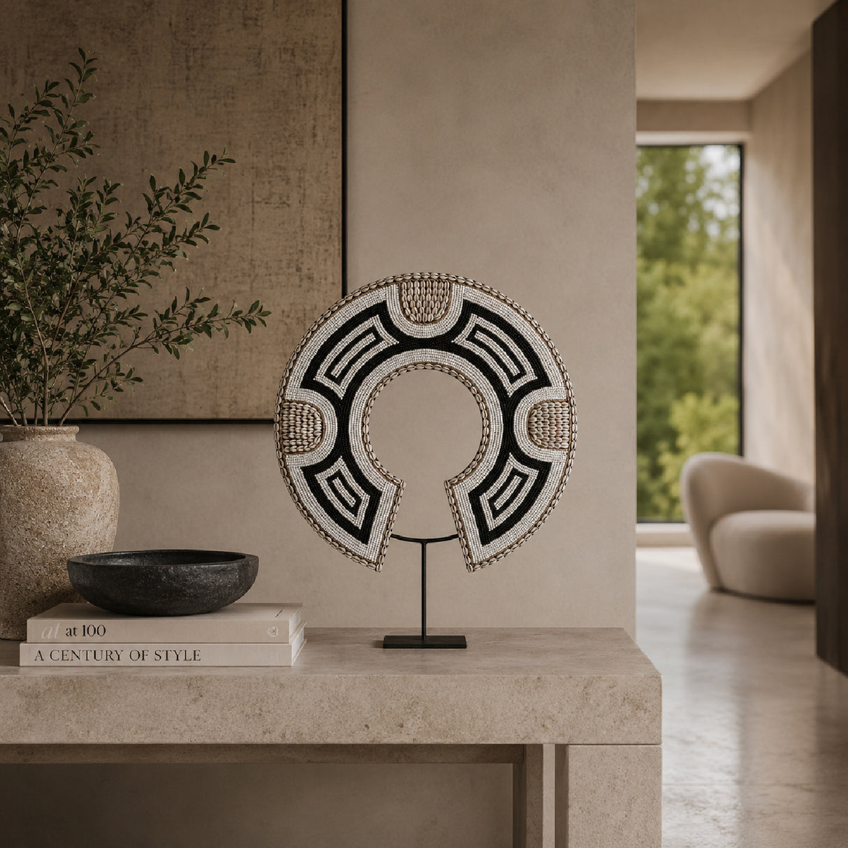 Geometrical Bamboo Beads Decorative Figure | Oroa.com
