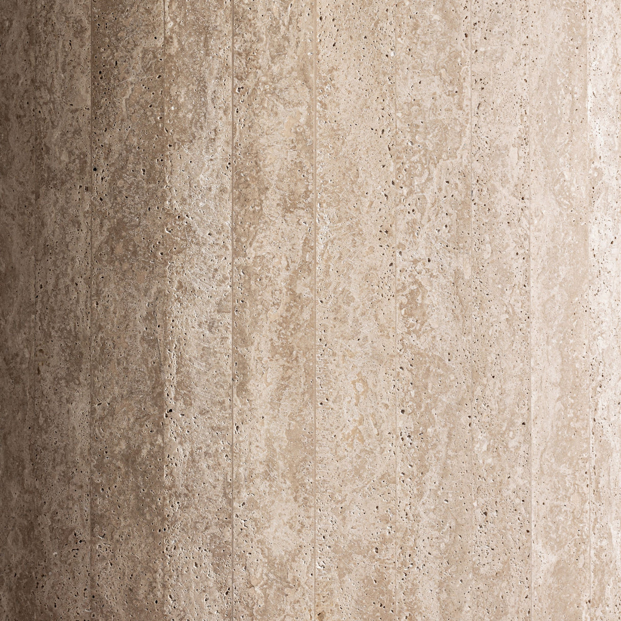 Beige Travertine Round Dining Table | Oroa.com