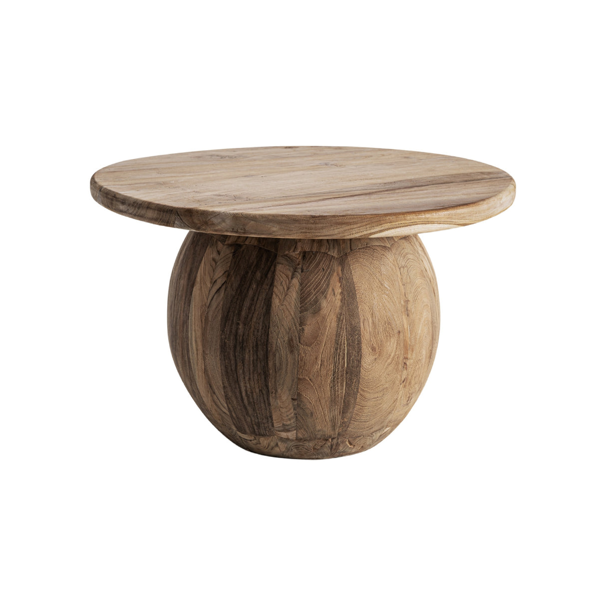 Modern furniture - Round Teak Wood Coffee Table - www.oroa.com | Oroa.com
