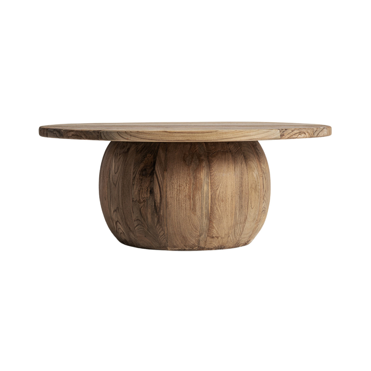 Modern furniture - Round Teak Wood Coffee Table - www.oroa.com | Oroa.com
