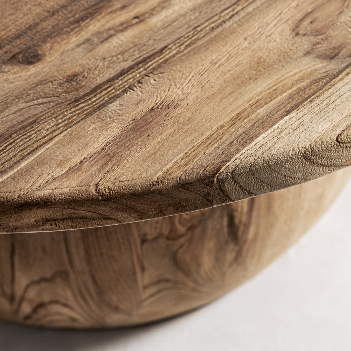 Modern furniture - Round Teak Wood Coffee Table - www.oroa.com | Oroa.com